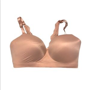Soma Enbliss Luxe wireless lace Nude bra 42D